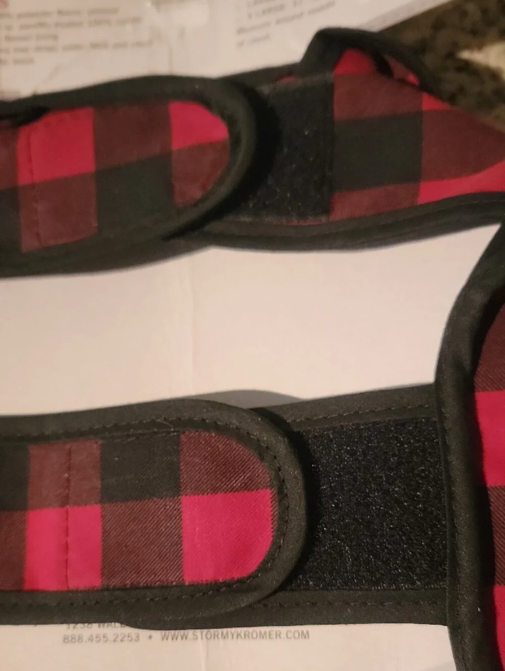 STORMY KROMER Dog Jacket - Red & Black Buffalo Plaid - Size Small